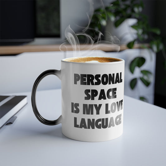 Love Language Series x Personal Space Coloring Mug